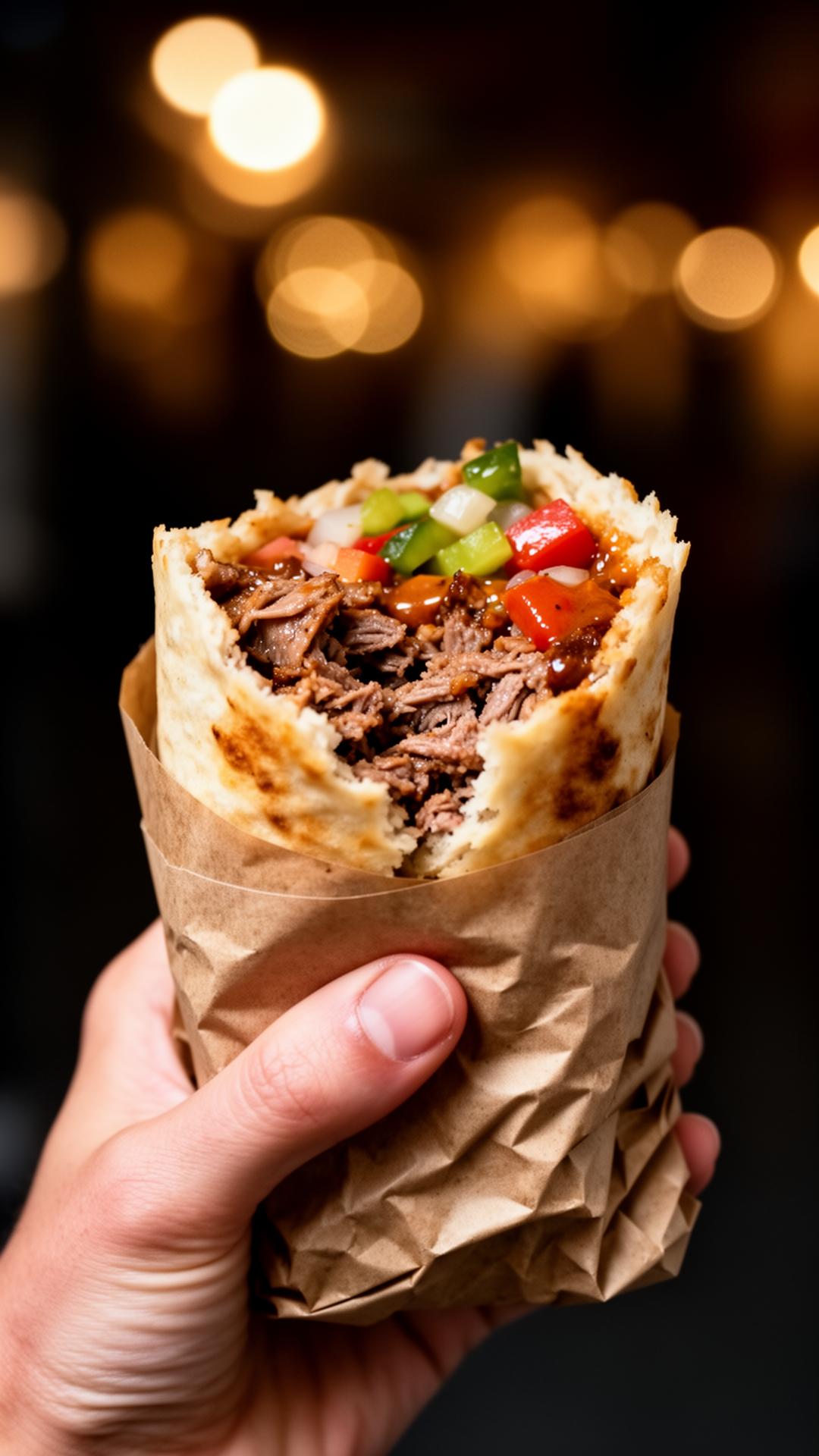 Kebabas rankoje